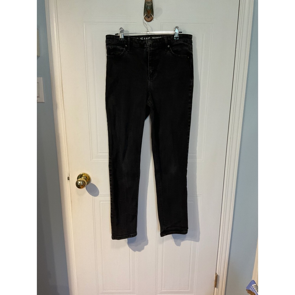 Reitmans R Jeans Denim Womens 28 Petite Black Excellent High Rise Straight Leg